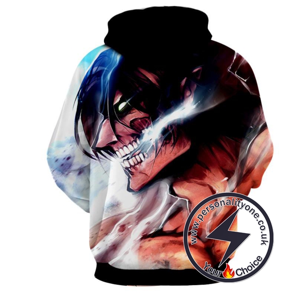 Attack On Titan - Eren Yeager 3D - Attack On Titan Hoodies